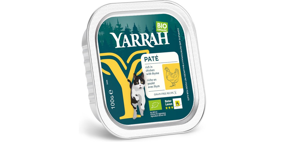 Yarrah BIO Paté 16 x 100 g – Pollo bio & Timo…