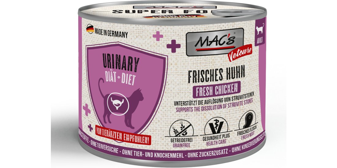 MAC’s Cat Vetcare Urinary 24 x 200 g – Pollo …