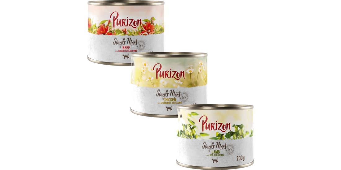 Purizon Single Meat 6 x 200 g – Mix: Pollo Manzo…