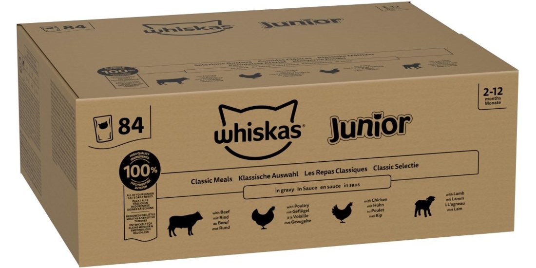 Megapack risparmio! Whiskas Junior buste 84 x…