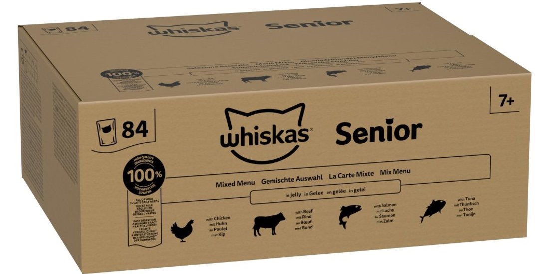 Megapack risparmio! Whiskas Senior buste 84 x…