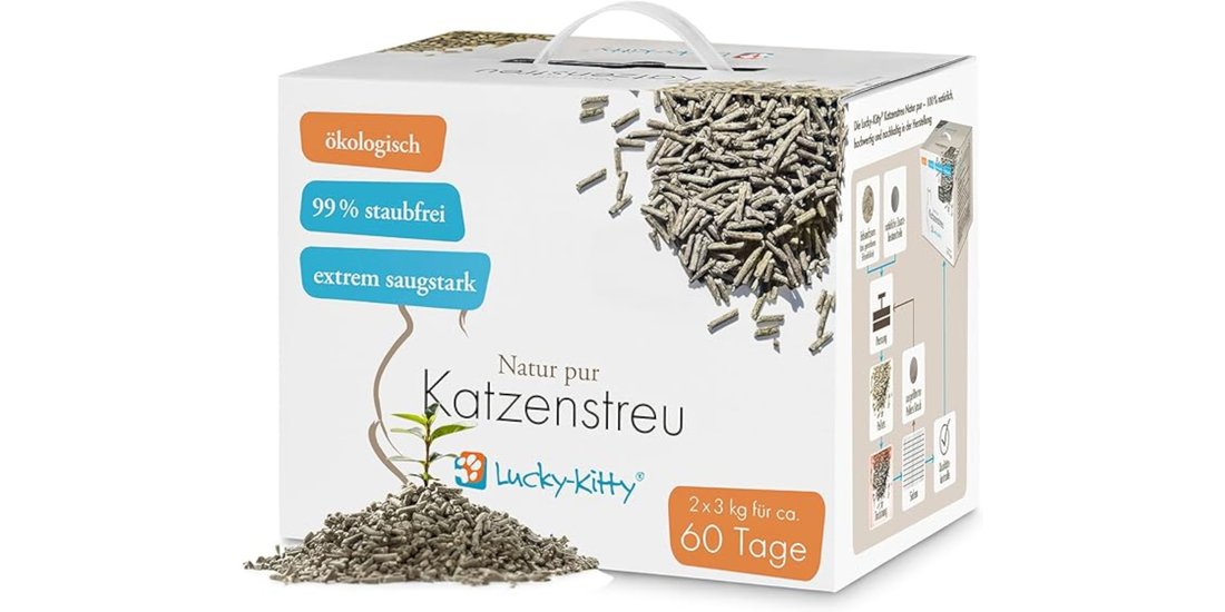 Lucky Kitty Lettiera per gatti “Natur Pur” – …