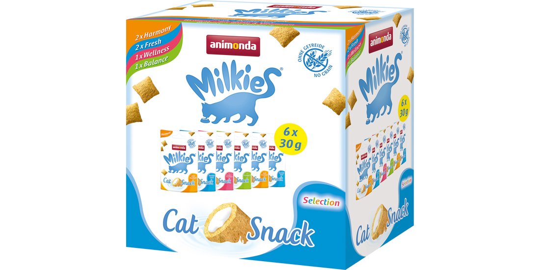animonda Milkies Pacco misto 6 x 30 g Snack per…