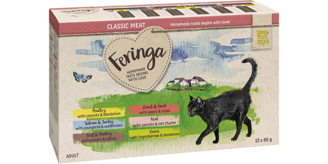 Feringa Classic Meat Menù Busta 48 x 85 g – Mix…