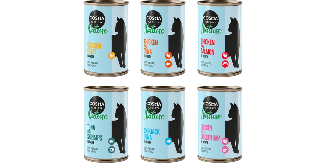 Cosma Nature 12 x 140 g Alimento umido per gatti…