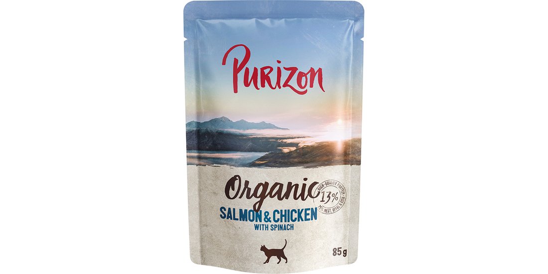 Purizon Organic 6 x 85 g – Salmone e Pollo con…