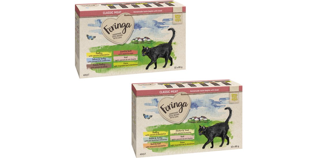 Feringa Classic Meat Menù Busta 48 x 85 g Mix…