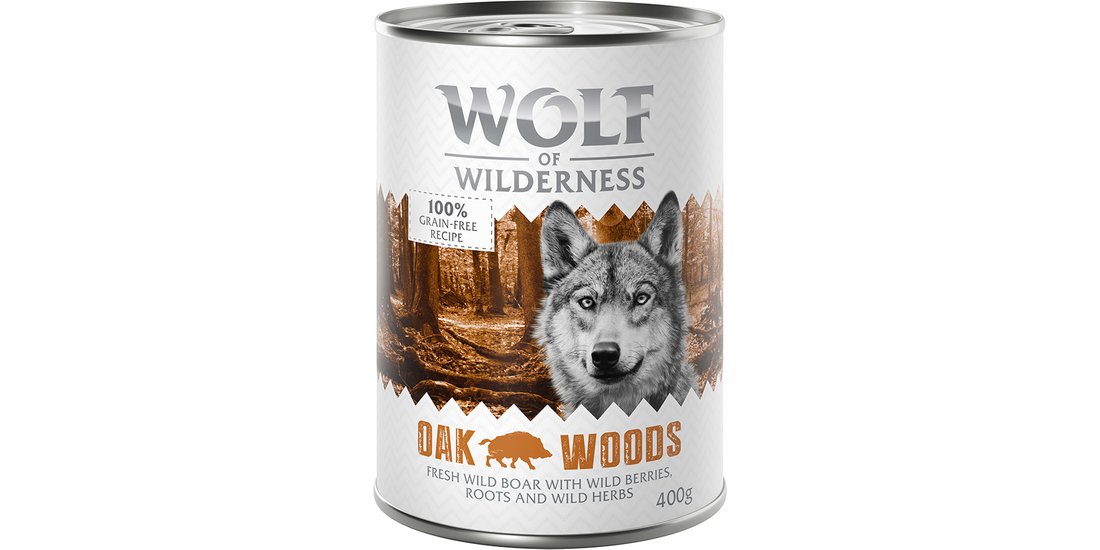 Wolf of Wilderness Adult 12 x 400 g umido Single…