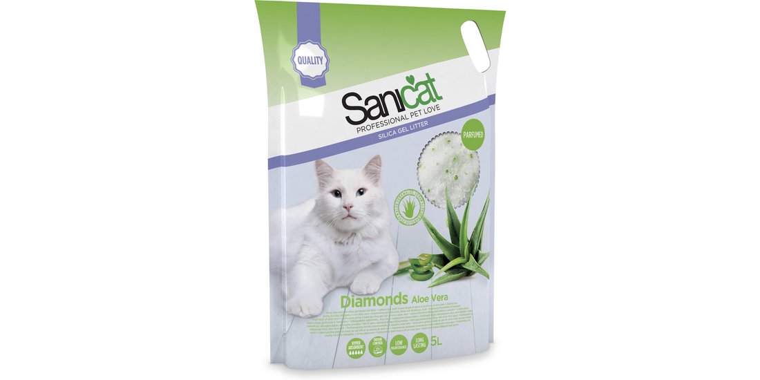Lettiera Sanicat Diamonds Aloe Vera – 5 L (ca…