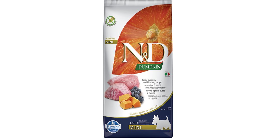 Farmina N&D Grain Free Pumpkin Adult Mini Agnello…