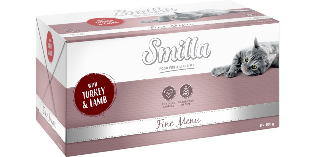 Smilla Fine Menù 48 x 100 g umido gatto – Tacchino…