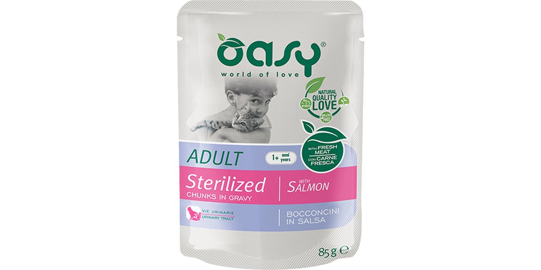 Oasy Adult Sterilised Bocconcini in Salsa Buste…