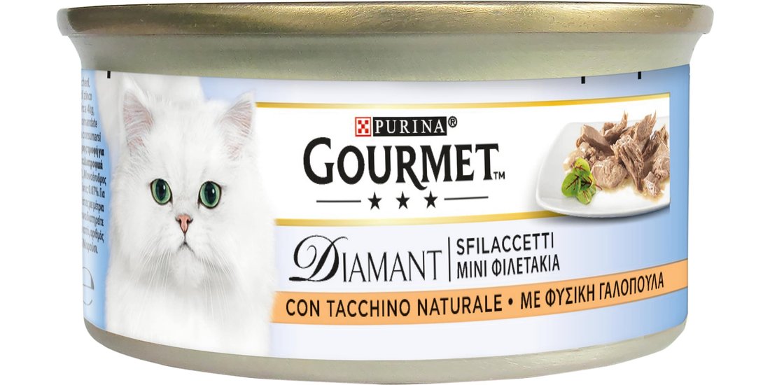 Gourmet Diamant 48 x 85 g – Sfilaccetti con Tacchino…