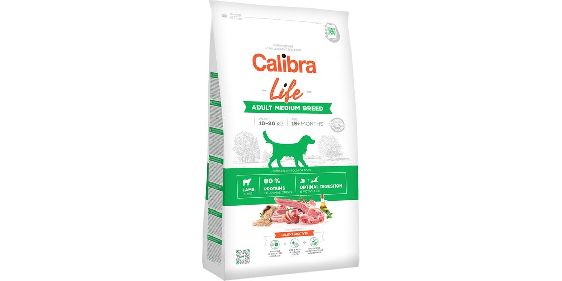 Calibra Dog Life Adult Medium Breed Agnello Crocchette…