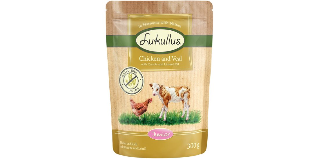 Lukullus Junior 6 x 300 g Pollo e vitello (senza…