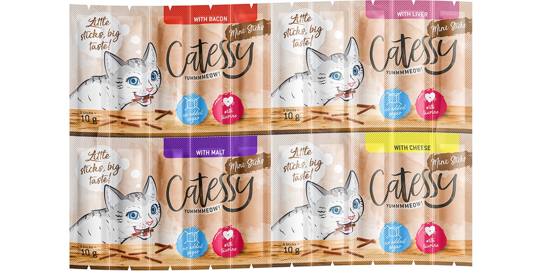 Catessy Mini Sticks Mix 2 Snack per gatto – Set…