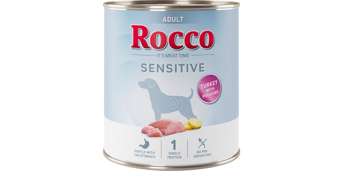 Rocco Sensitive 6 x 800 g – Tacchino & Patate…