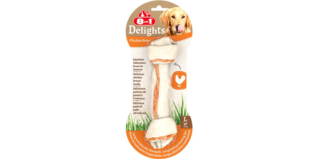 8in1 Delights Ossi da masticare Pollo Snack per…