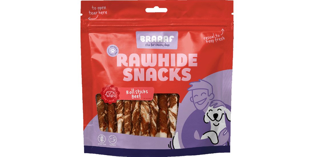 Braaaf Roll Stick Manzo con Merluzzo Snack per…