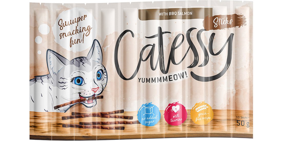 Catessy Sticks 10 x 5 g Snack per gatti – con…