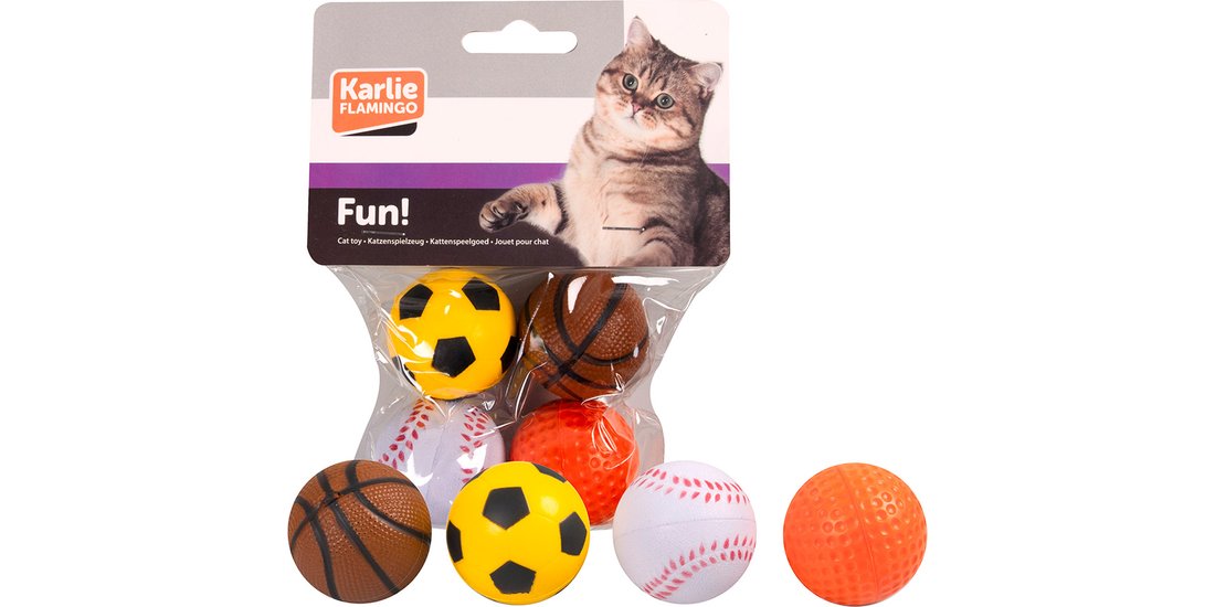 Gioco per gatti Karlie Palline in gomma crepla…