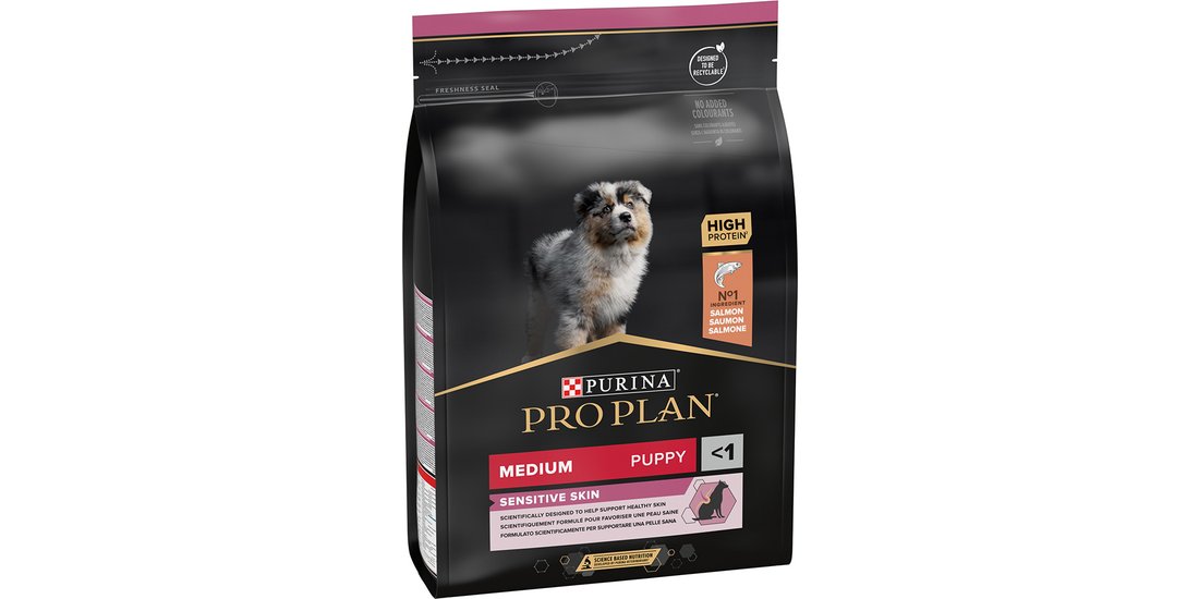 PURINA PRO PLAN Medium Puppy Sensitive Skin Crocchette…