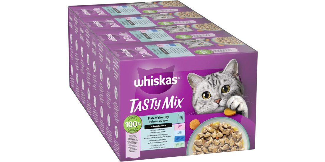 Whiskas Tasty Mix in buste Pacco misto 48 x 85…