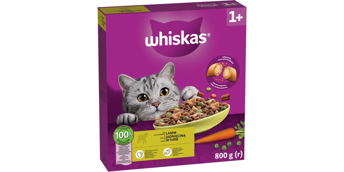 Whiskas 1+ Agnello Crocchette per gatti – 800…