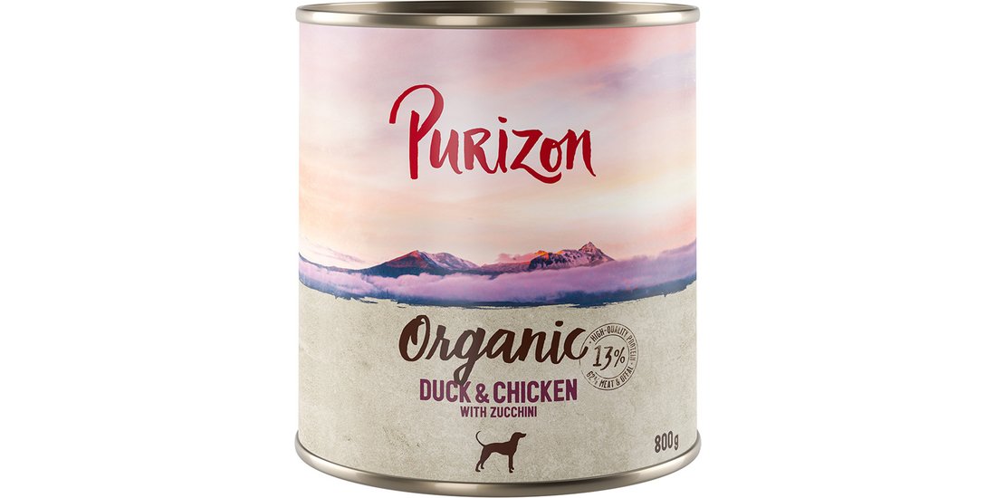 Purizon Organic 6 x 800 g – Anatra e Pollo con…