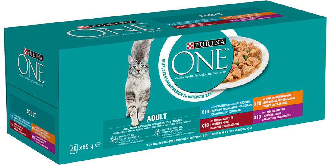 PURINA ONE Adult Pacco misto 40 x 85 g Umido …