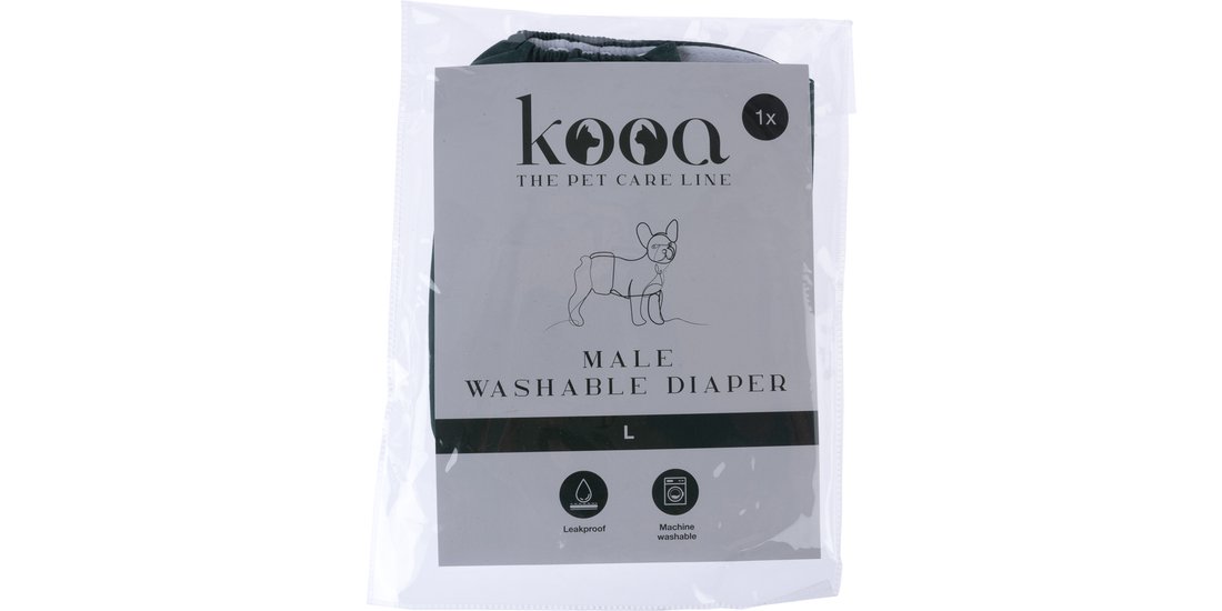 kooa Pannolino lavabile per cani maschio – Taglia…