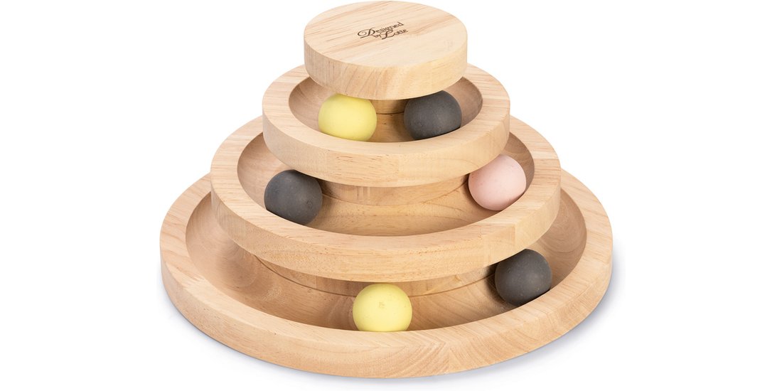 Torre di gioco in legno per gatti Mia Designed…