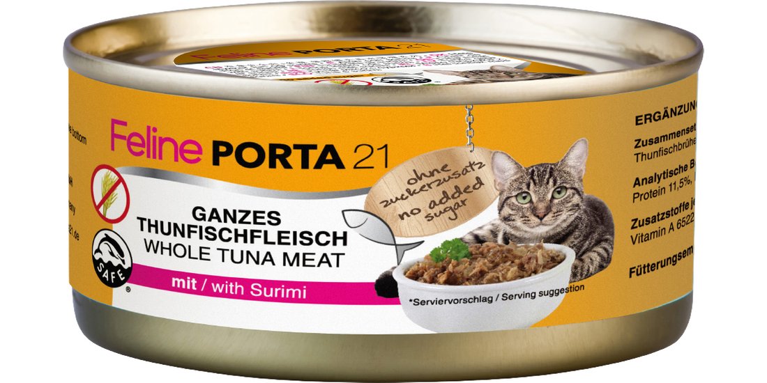 Feline Porta 21 12 x 156 g – Tonno con Surimi
