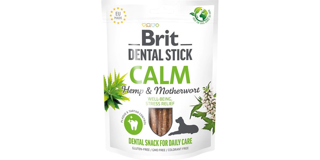 Brit Dental Stick Calm con Canapa & Cardiaca …