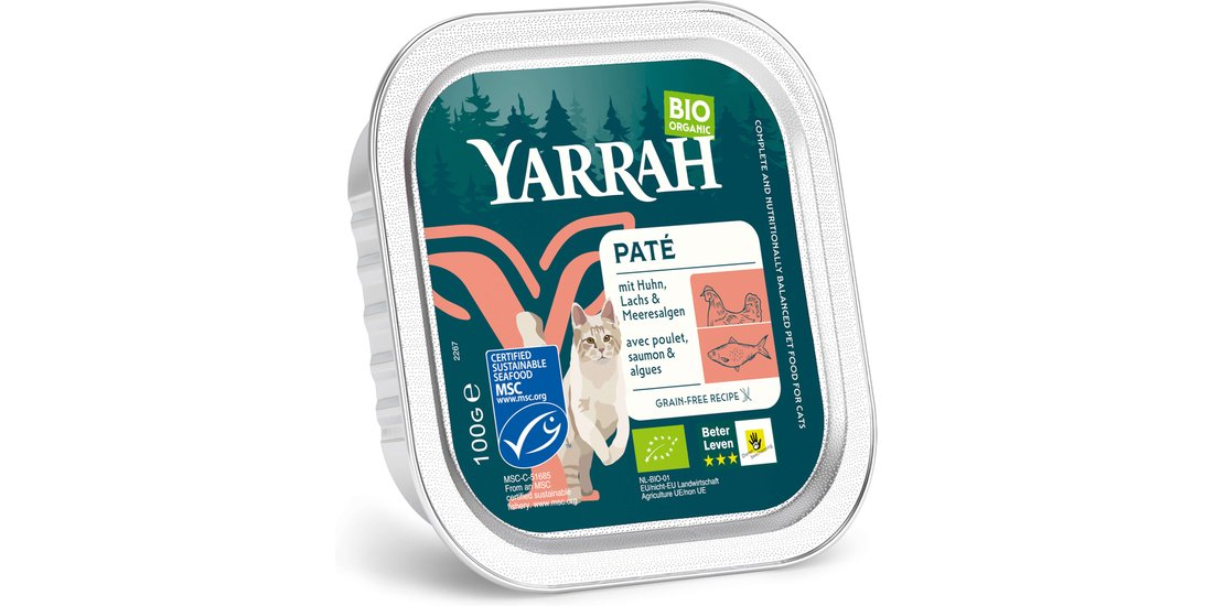 Yarrah Bio 48 x 100 g – Paté di Salmone & Alghe…