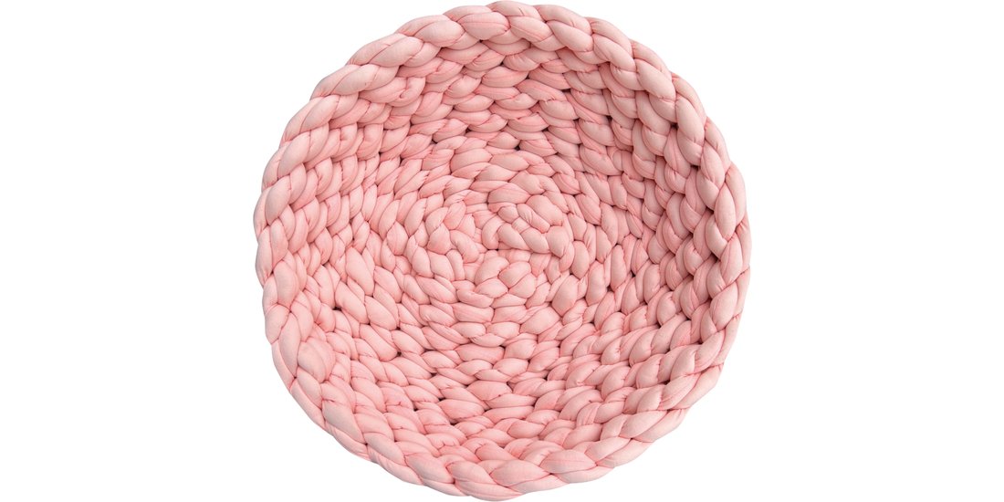 Cesta per gatti intrecciata Aumüller – rosa: …