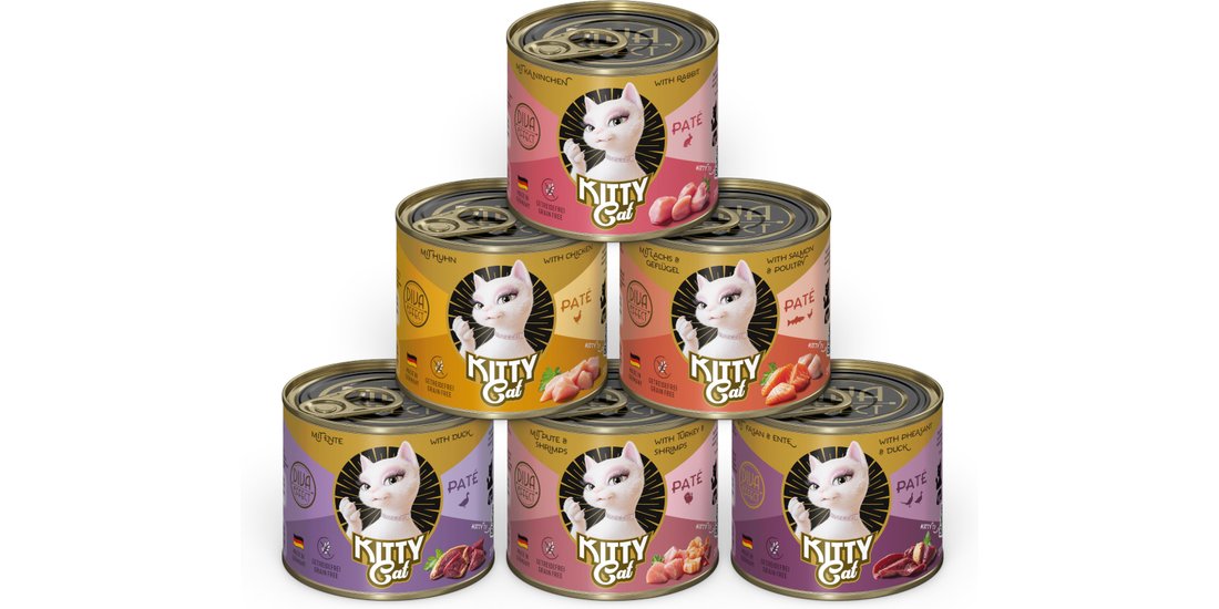 KITTY Cat Adult Paté 24 x 200 g – Mix III (Tacchino…