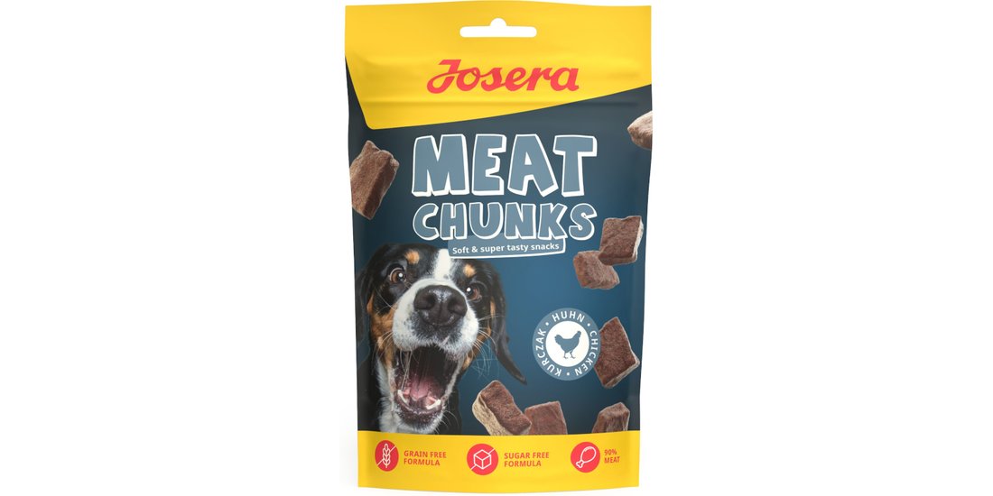 Josera Meat Chunks Snack per cani – 70 g Pollo…
