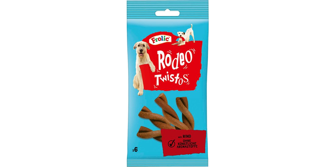 Frolic Rodeo Twistos – con Manzo (18 x 6 pz.)