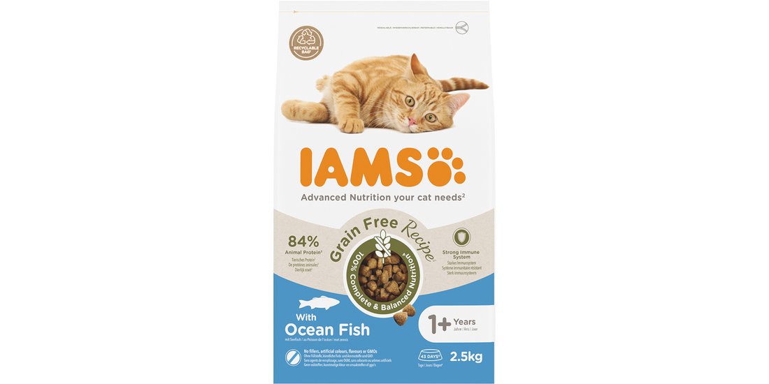 IAMS Advanced Nutrition senza cereali con Pesce…