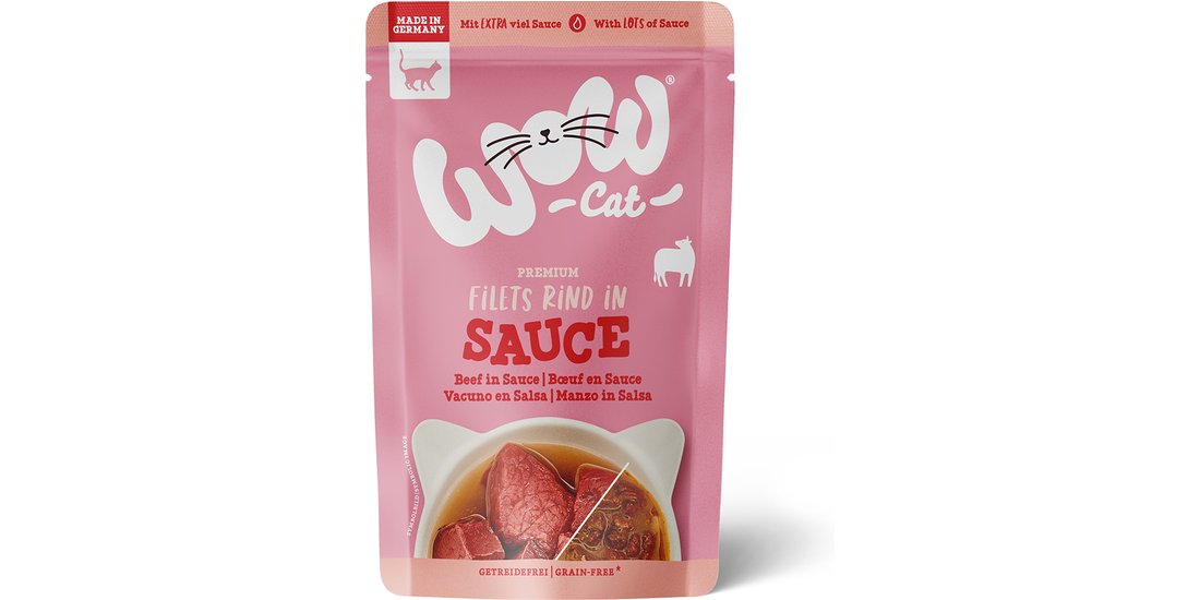 WOW Cat in Salsa 8 x 85 g – Manzo