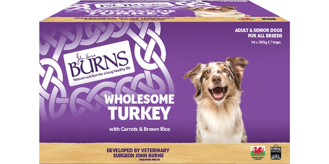 Burns Umido per cani 16 x 395 g – Tacchino