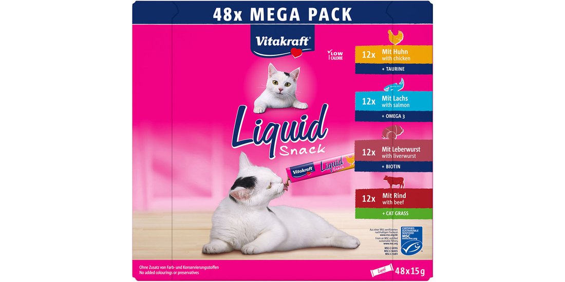 Vitakraft Cat Liquid Snack Multipack – Mix 2: …