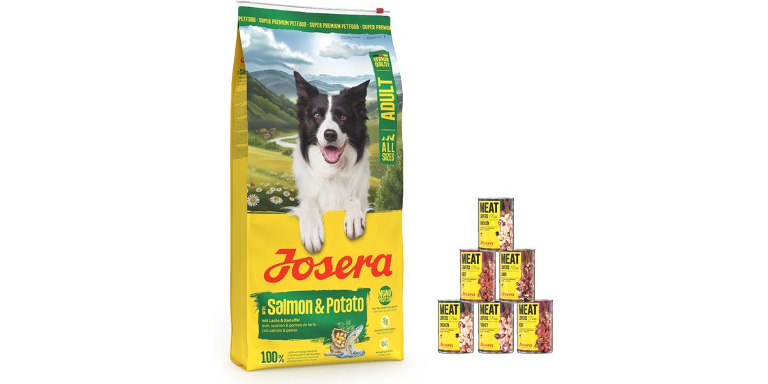 125 kg Josera Adult + 6 x 400 g / 800 g Meatlovers…