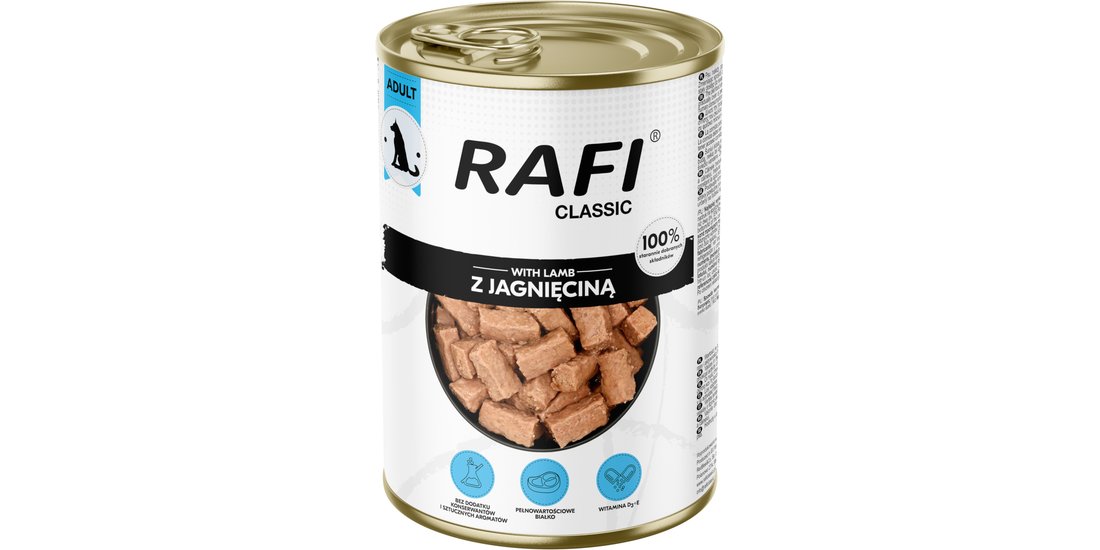 Rafi Dog 6 x 1240 g – con Agnello