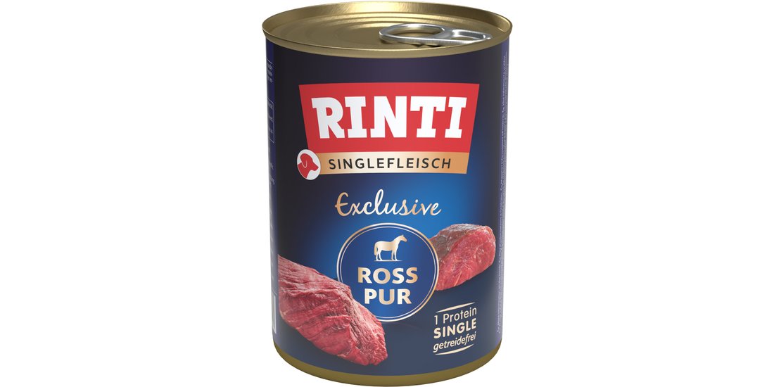RINTI Monoproteico Exclusive 6 x 400 g – Cavallo…