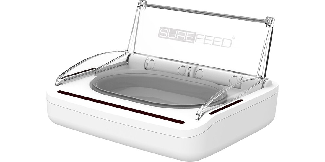 Distirbutore di cibo SureFeed con coperchio ermetico…
