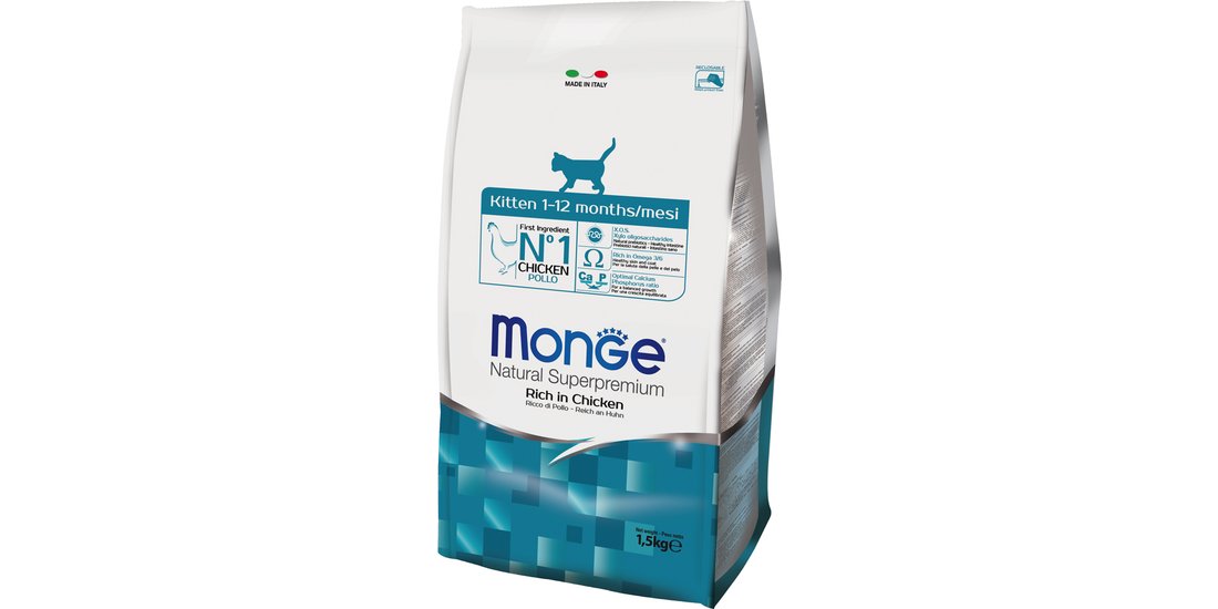 Monge Natural Superpremium Kitten Ricco di Pollo…