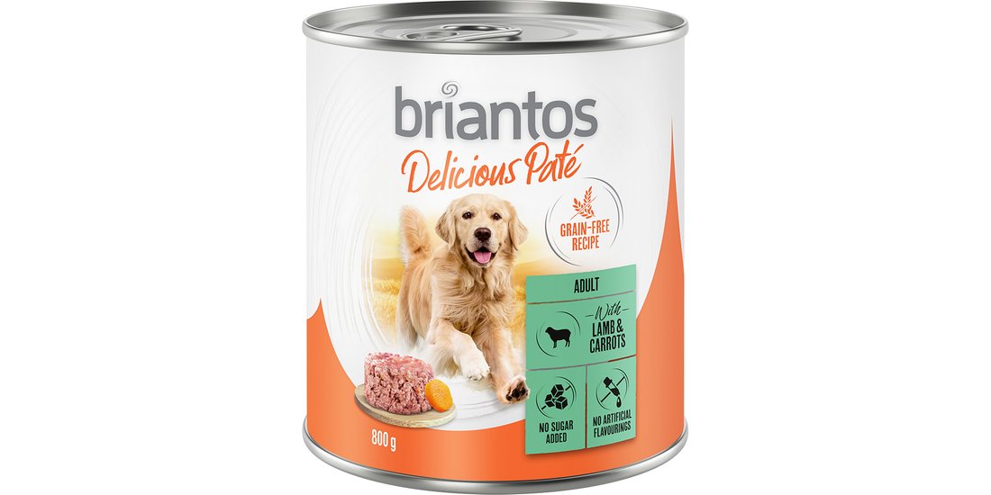 Briantos Delicious Paté 6 x 800 g Umido per cane…
