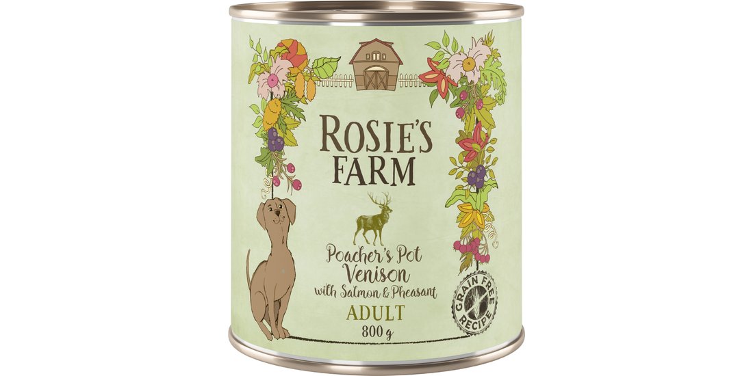 Rosie’s Farm Adult 24 x 800 g umido cane – Selvaggina…